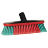 Vikan vehicle brush 475552 270mm head with red soft split filaments and waterfed handle for car and van washing