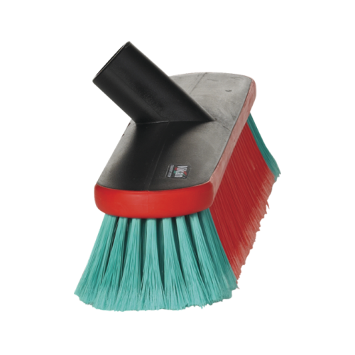 Vikan 370mm waterfed vehicle brush soft split black 475752 detailed bristle close-up