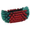 Vikan 545252 240mm waterfed rim cleaner brush with red and green soft split filaments for alloy wheel cleaning