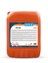 Nerta ATC 400 alkaline truck cleaner concentrate bottle for heavy traffic film