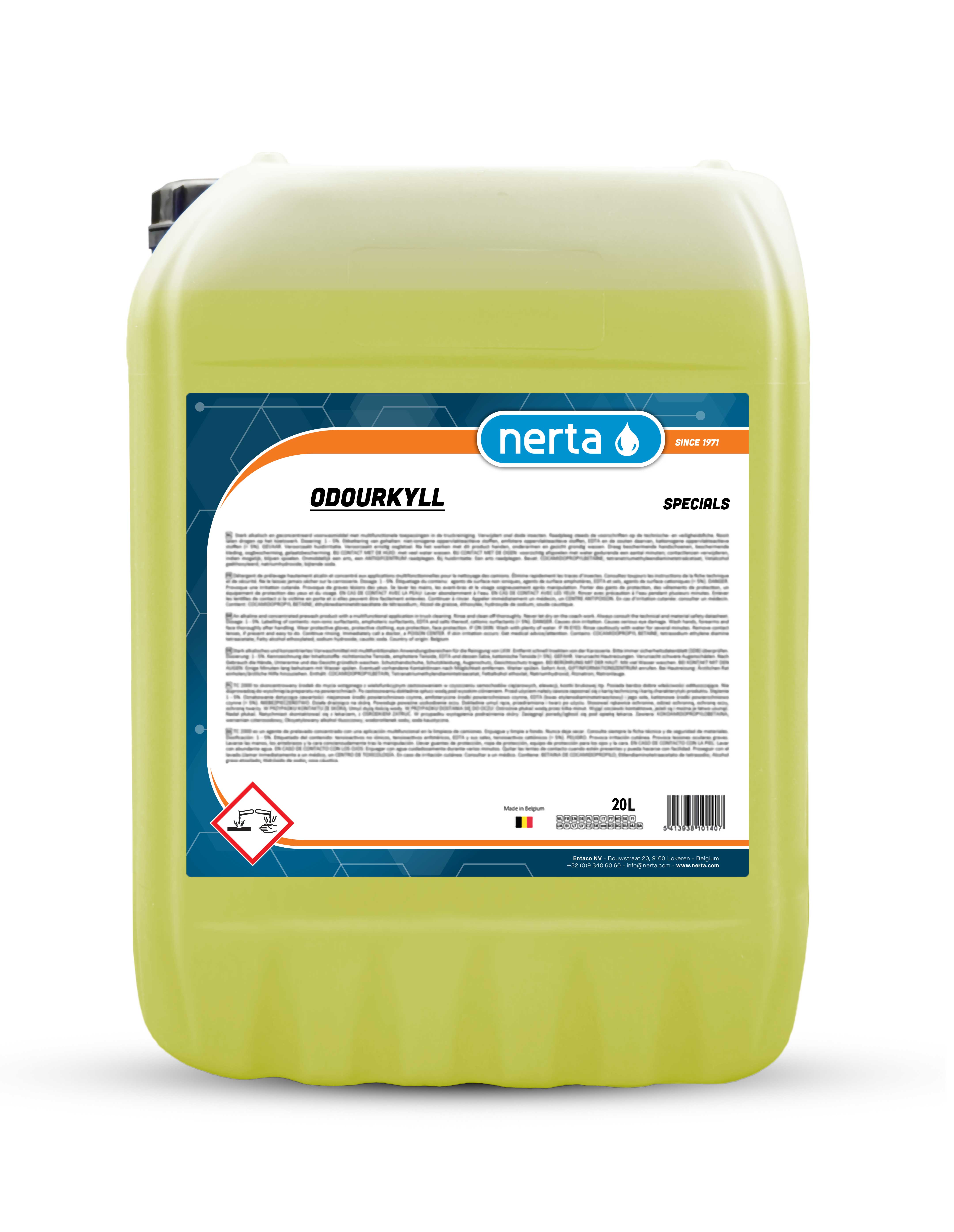Nerta Odourkyll professional odour neutraliser bottle for car interior smells