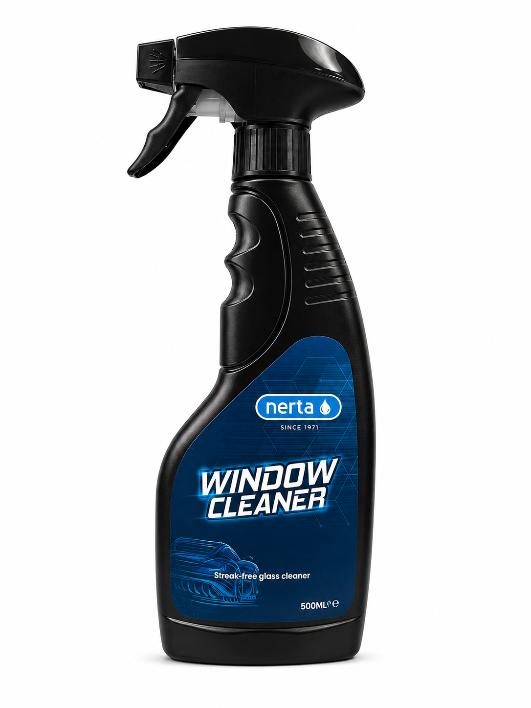 Nerta Window Cleaner streak-free glass cleaner bottle for car windows and mirrors