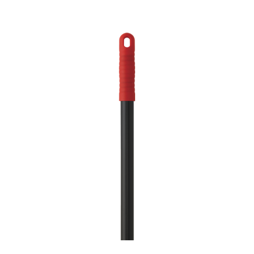 Vikan 1560mm Ø25mm wooden handle 292515552 close-up of threaded brush attachment end