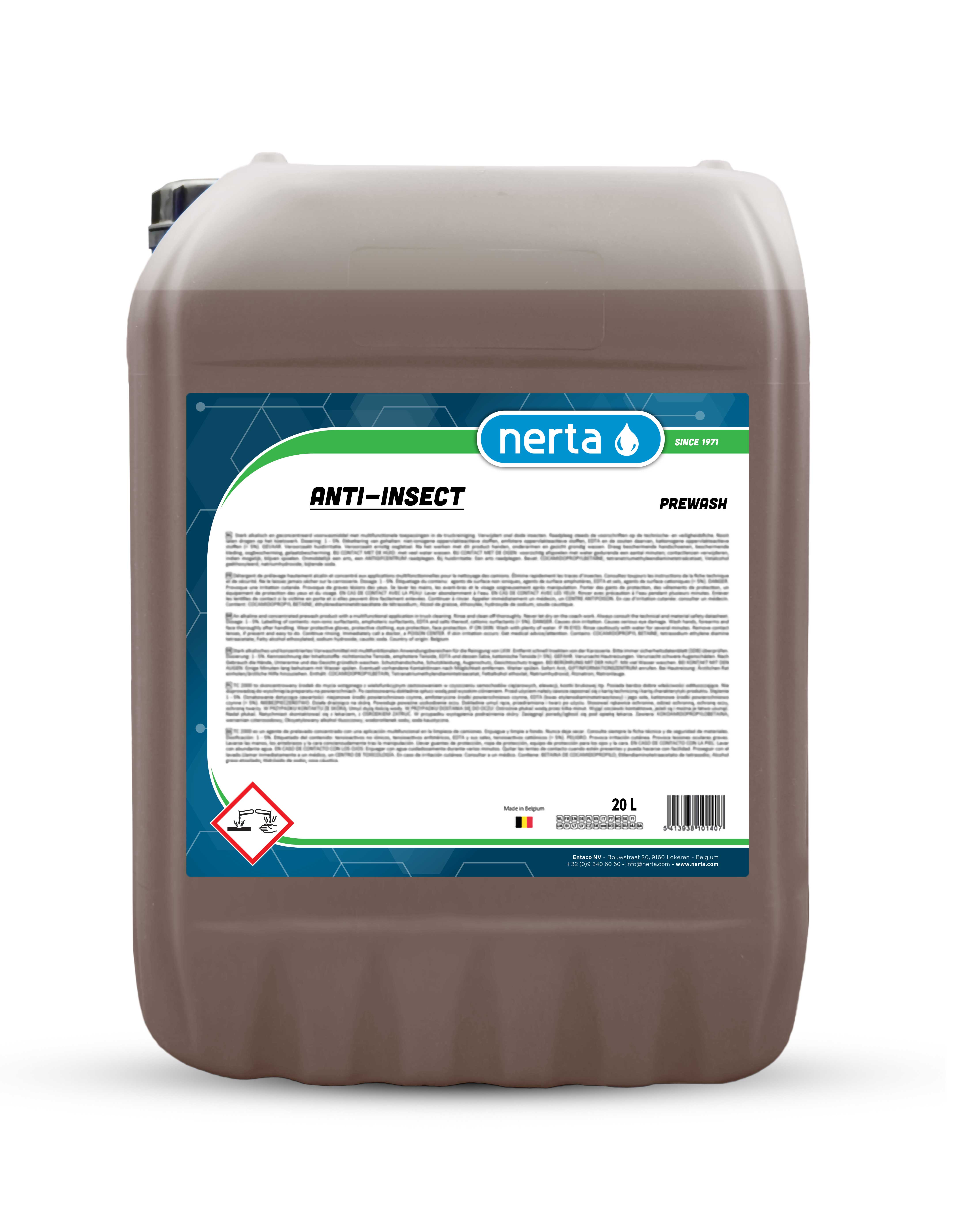Nerta Anti-Insect bug and tar remover bottle for car windscreens and grilles