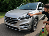 Applying Nerta Hydro Ceramic Wax concentrate to vehicle paintwork for enhanced gloss, ceramic protection and hydrophobic finish
