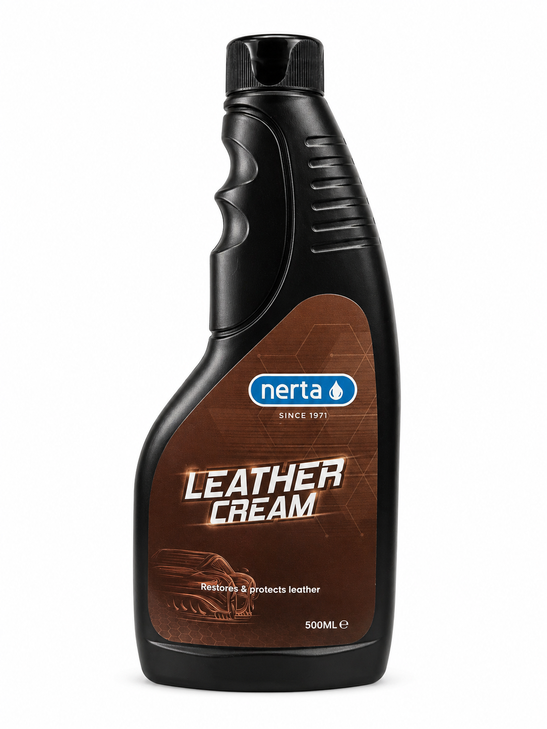 Nerta Leather Cream nourishing leather conditioner cream bottle for car interiors