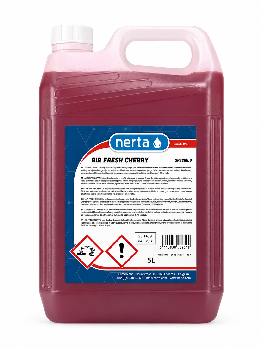 Nerta Air Fresh Cherry car air freshener cherry scent bottle for vehicle interiors