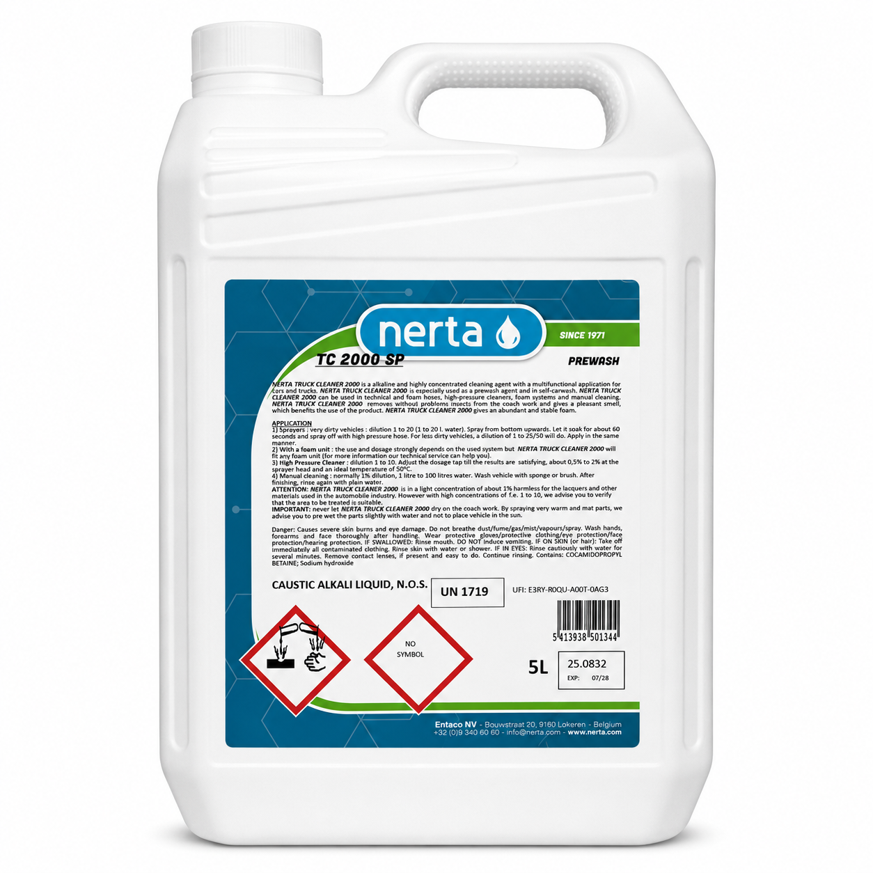 Nerta TC 2000 5L concentrated TFR Heavy Duty Car Van Lorry Cleaner 