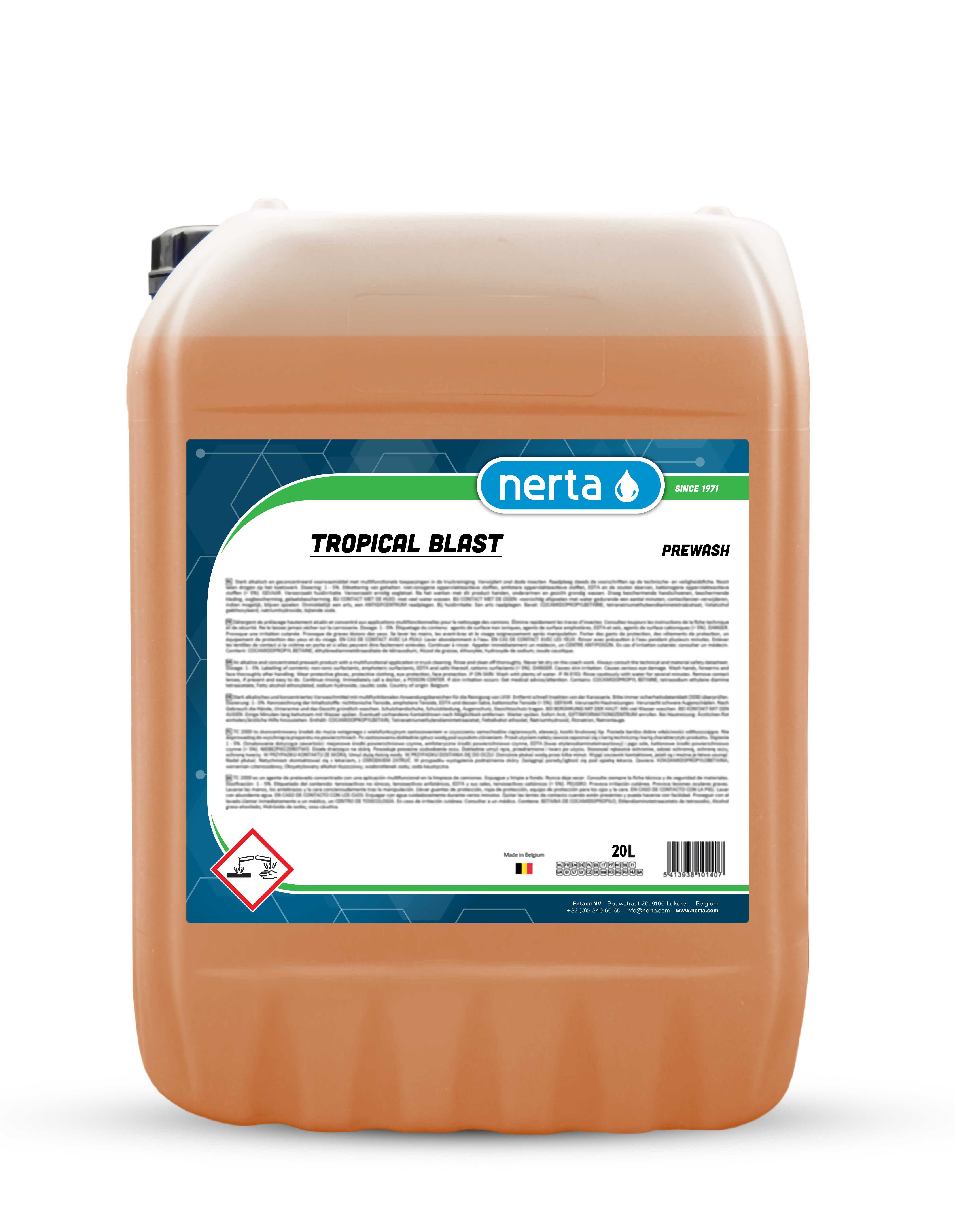 Nerta Tropical Blast tropical scented snow foam concentrate bottle for cars