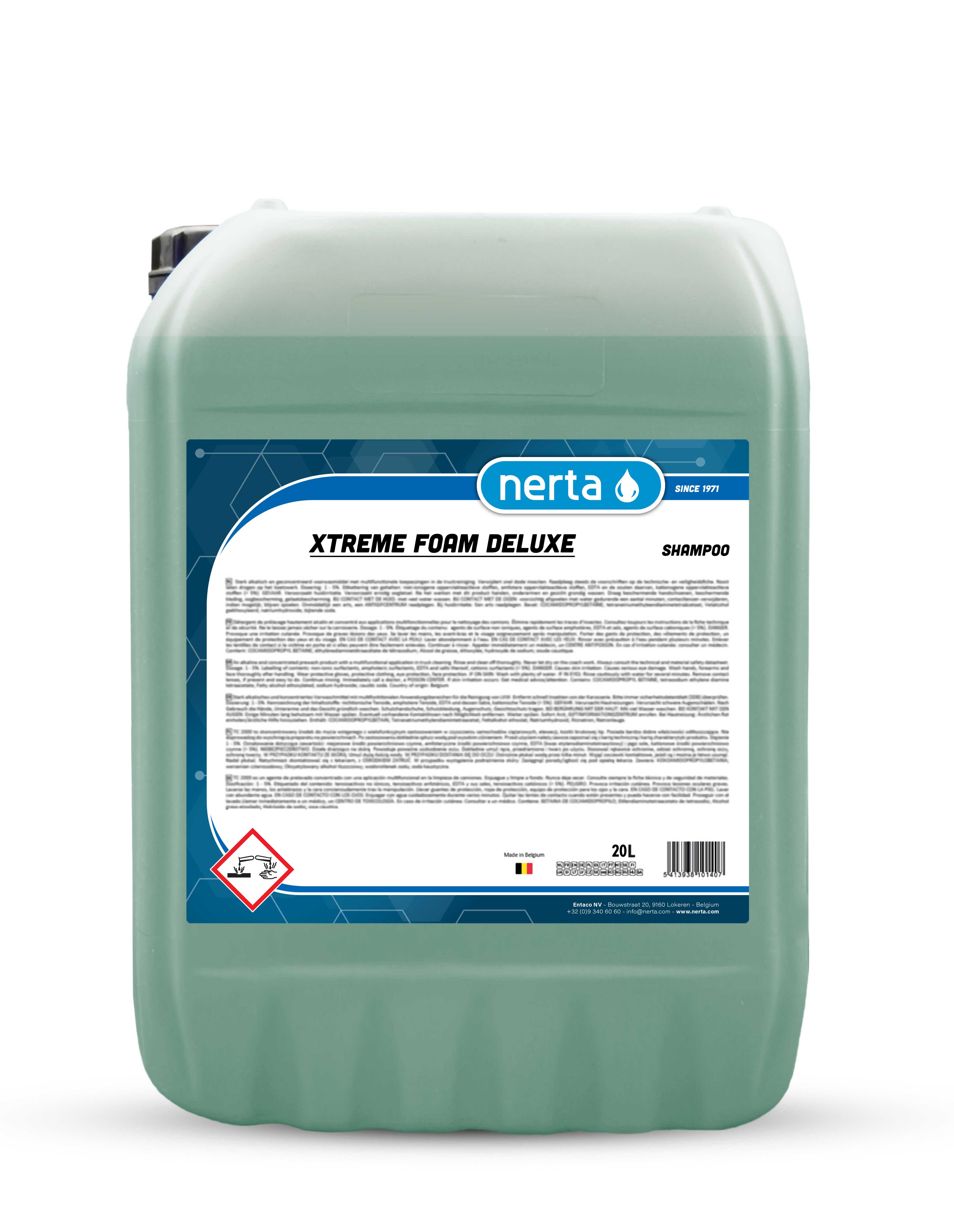 Nerta Xtreme Foam Deluxe high-cling premium snow foam concentrate bottle