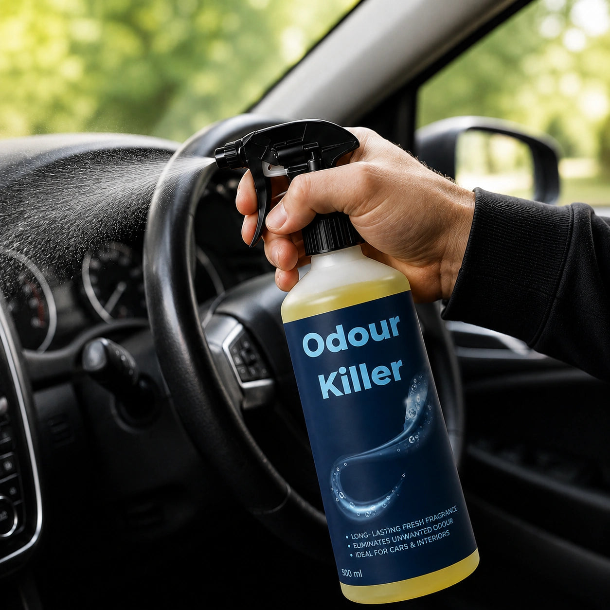 Air Fresh Odour Killer 500ml RTU spray for eliminating unpleasant vehicle interior smells