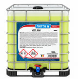 Nerta ATC 300 1000L IBC container with a red product label